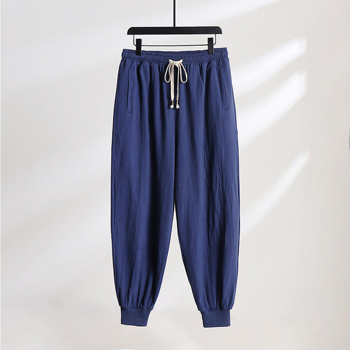 Herren Leichte Baumwoll-Jogginghose mit Kordelzug, Elastischem Bündchen und praktischen Taschen Echoarchiv