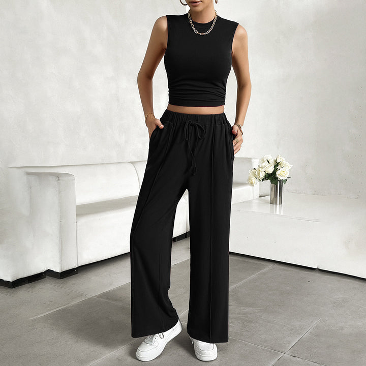 Damen Freizeit-Set mit tailliertem Top und weitem Hose Echo Archiv