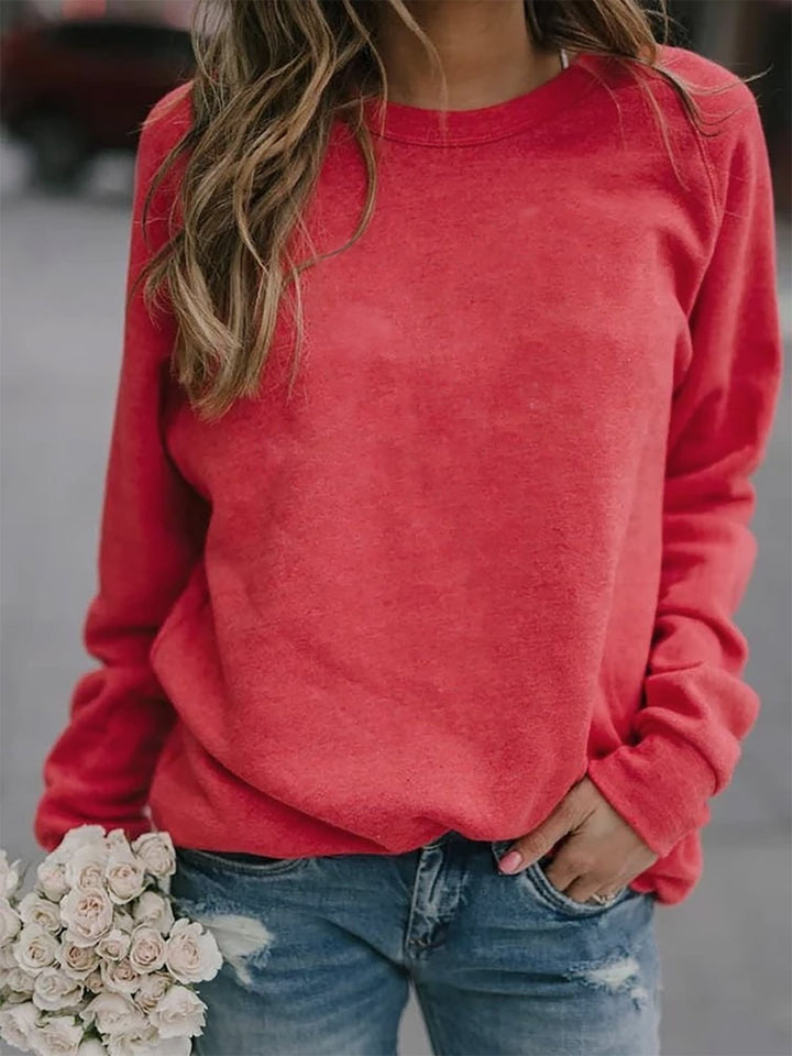 Damen Freizeit Oversized Sweatshirt mit Rundhalsausschnitt und Raglanärmeln Echoarchiv