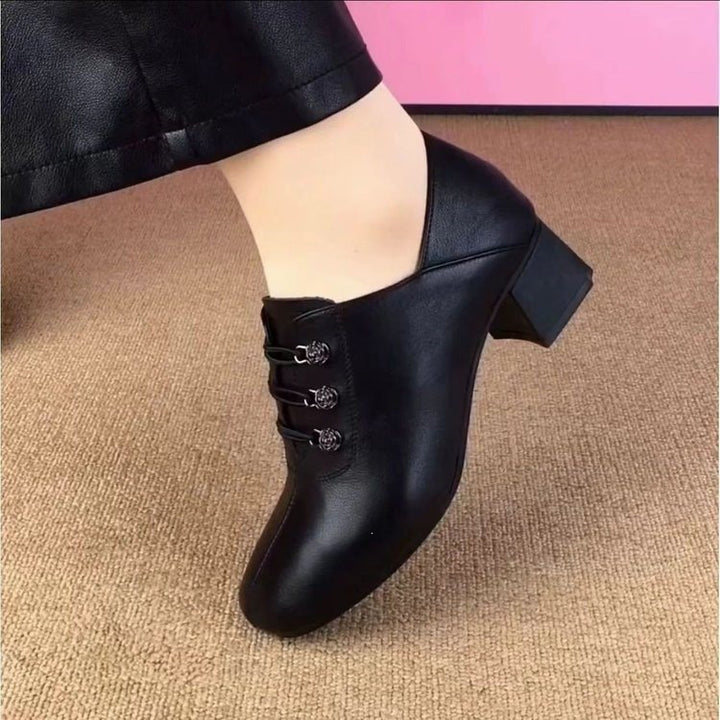 Damen Elegante Blockabsatz Stiefeletten Echo Archiv