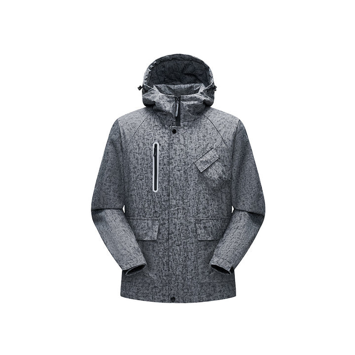 Herren Urban-Technical Field-Parka mit hochschließendem Kragen, schräge Brustpatte und verdeckten Reißverschlüssen Echo Archiv