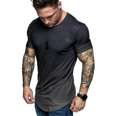 Herren Sportliches T-Shirt mit modernem Farbverlauf und figurbetonendem Schnitt Echoarchiv