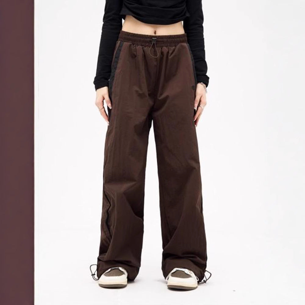 Damen nan weite Trackhose mit Kontrastpaspel, elastischem Bund und Oversize-Schnitt Echo Archiv