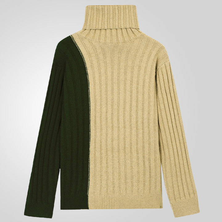 Herren Rollkragenpullover mit strukturiertem Rippdesign Echoarchiv