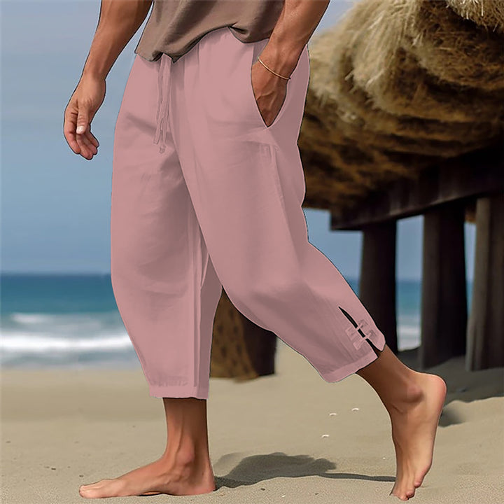 Herren lockere Strandhose mit atmungsaktivem Material und elastischem Bund Echoarchiv