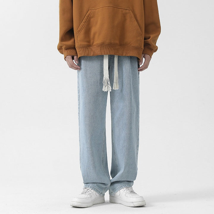 Herren Bequeme und lässige Denim-Hose mit weitem Bein Echo Archiv