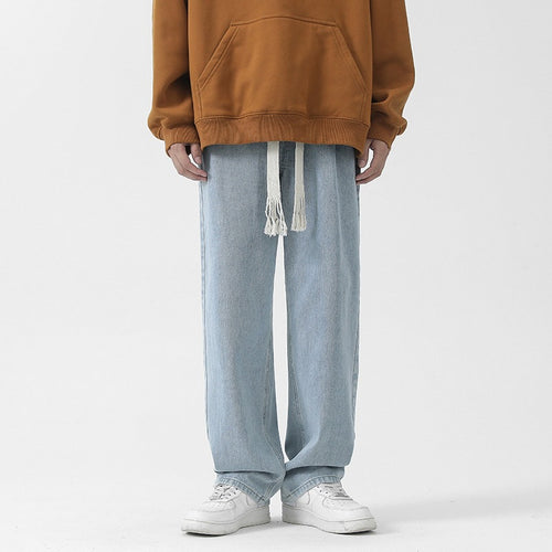 Herren Bequeme und lässige Denim-Hose mit weitem Bein Echo Archiv