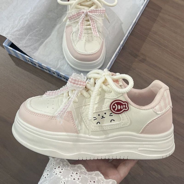 Damen Platform Sneakers mit verspielten Tiermotiven und bequemer Sohle Echo Archiv