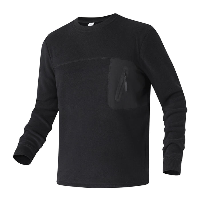 Damen Fleecepullover mit Brustreißverschluss-Tasche und Rundhalsausschnitt Echo Archiv