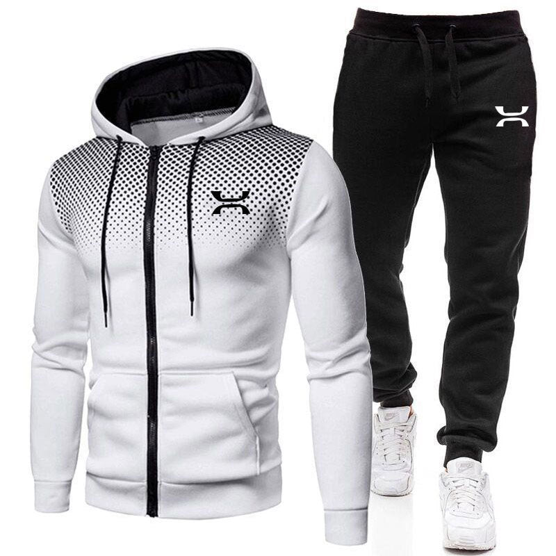 Herren Sportanzug mit atmungsaktivem Hoodie und bequemen Jogginghosen Echoarchiv