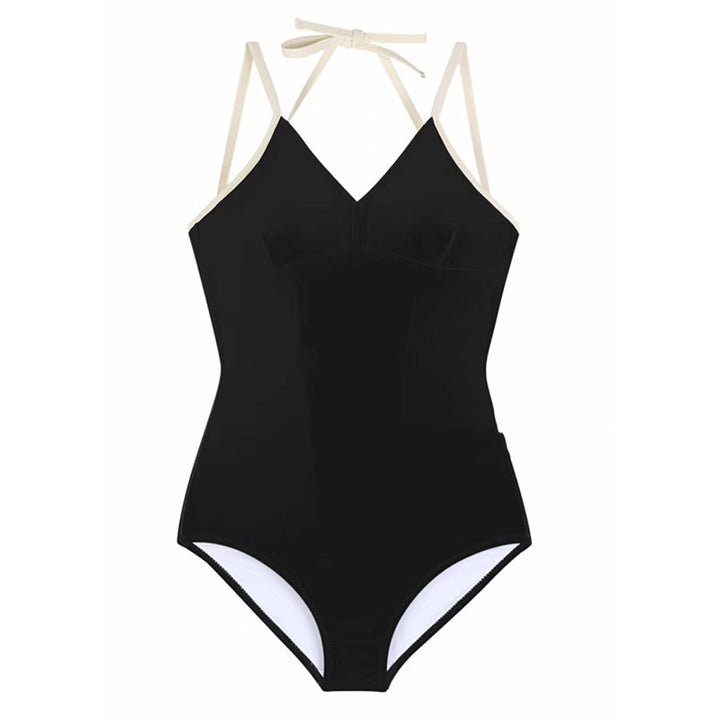 Damen Eleganter Hoch geschnittener Schwimmanzug Echo Archiv
