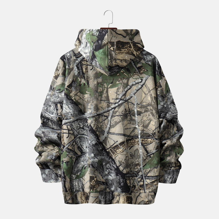 Herren Kapuzenpullover mit innovativem Camouflage-Druck Echoarchiv