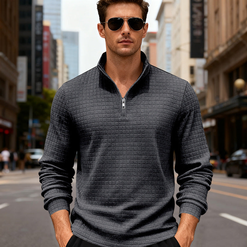 Herren Sportlicher Pullover mit Reißverschluss Echoarchiv