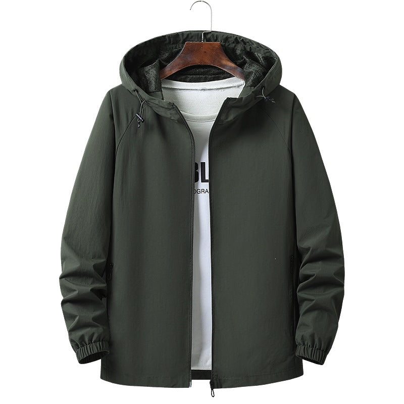 Herren Leichte Outdoorjacke mit Kapuze Echo Archiv