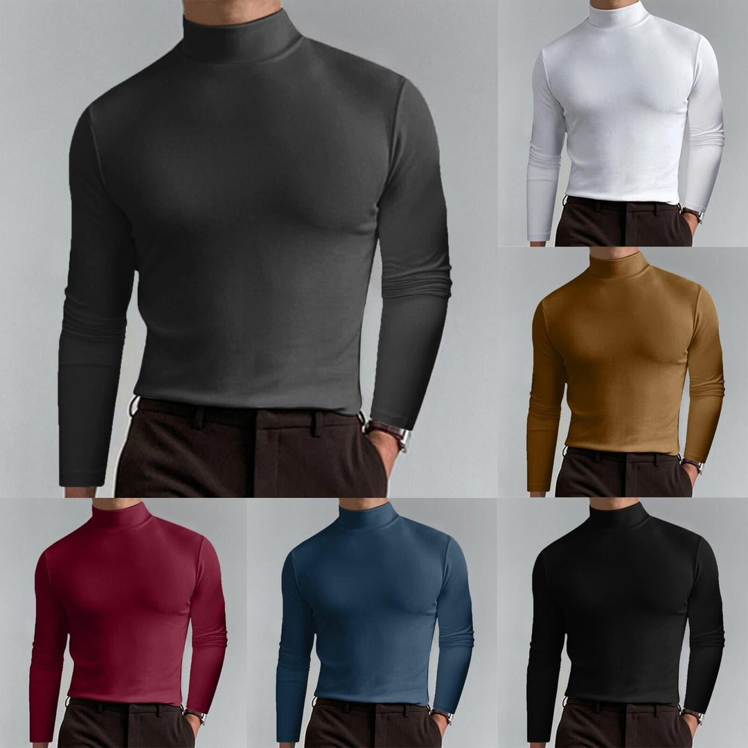 Herren Hochwertiger Rollkragenpullover Echoarchiv