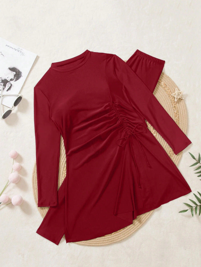 Damen eleganter Schwimmanzug mit asymmetrischem Rock und figurbetonendem Design – Maréssa