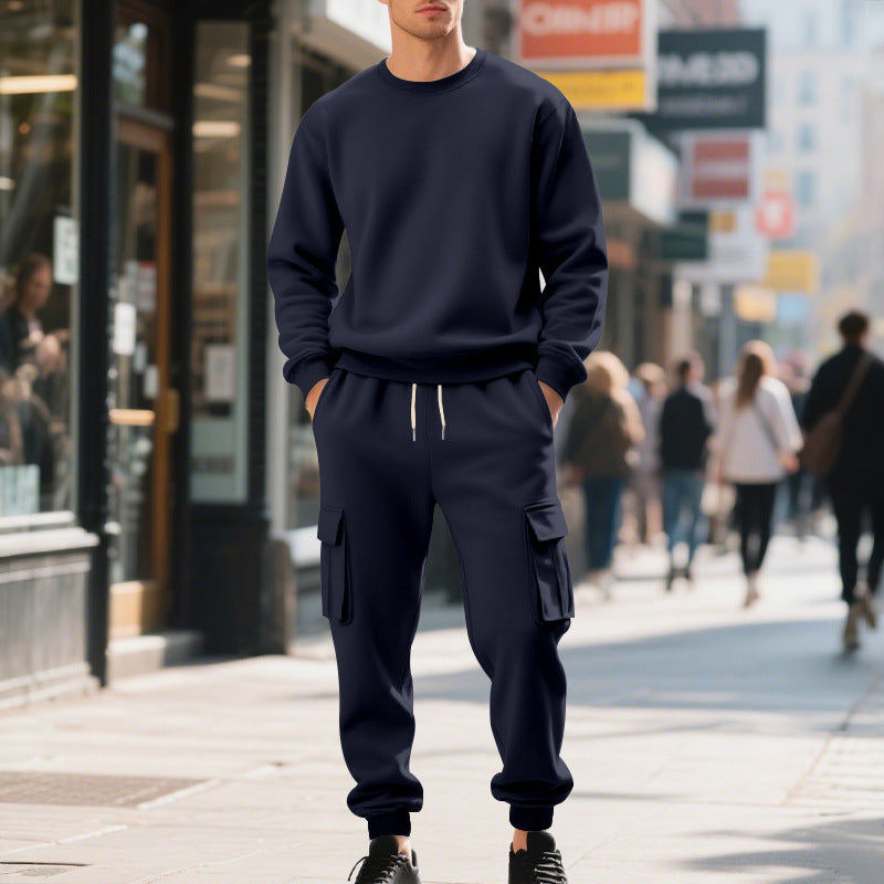 Herren Sweatshirt und Cargo-Shorts Set Echoarchiv