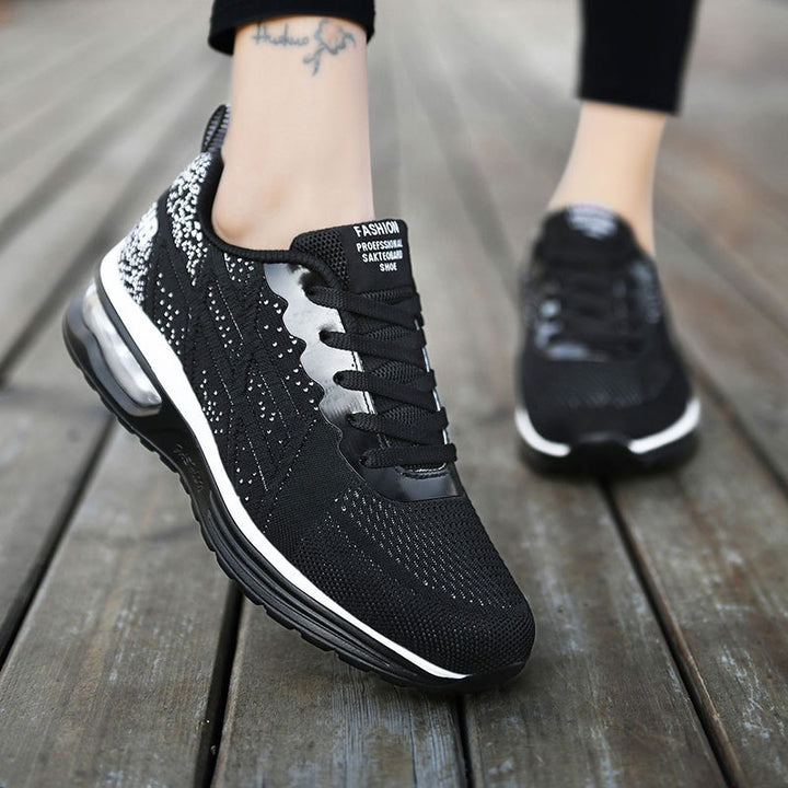 Damen nan atmungsaktive gepolsterte Leichtgewichtslaufschuhe mit Luftpolster Echo Archiv