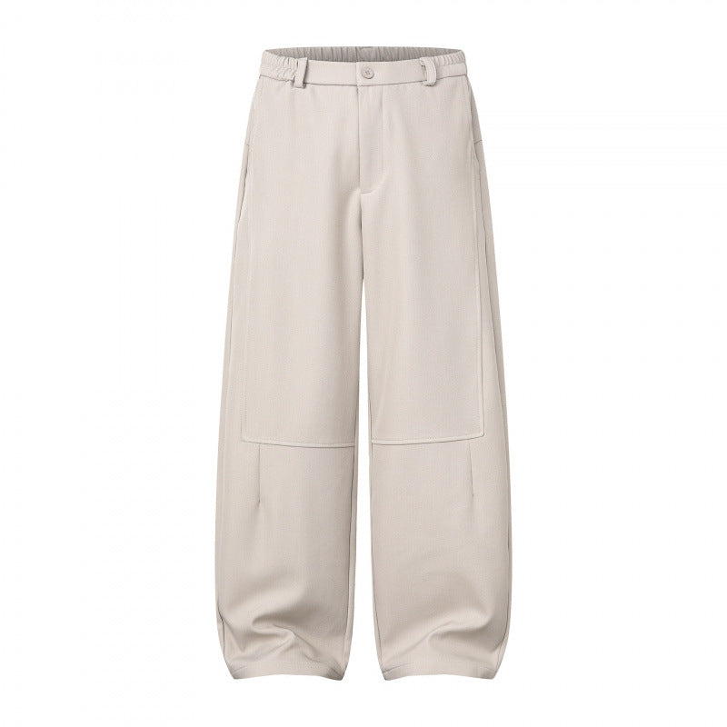 Damen Weite Culotte-Hose mit Kniepatches, elastischem Rückbund und aufgesetzten Taschen Echo Archiv