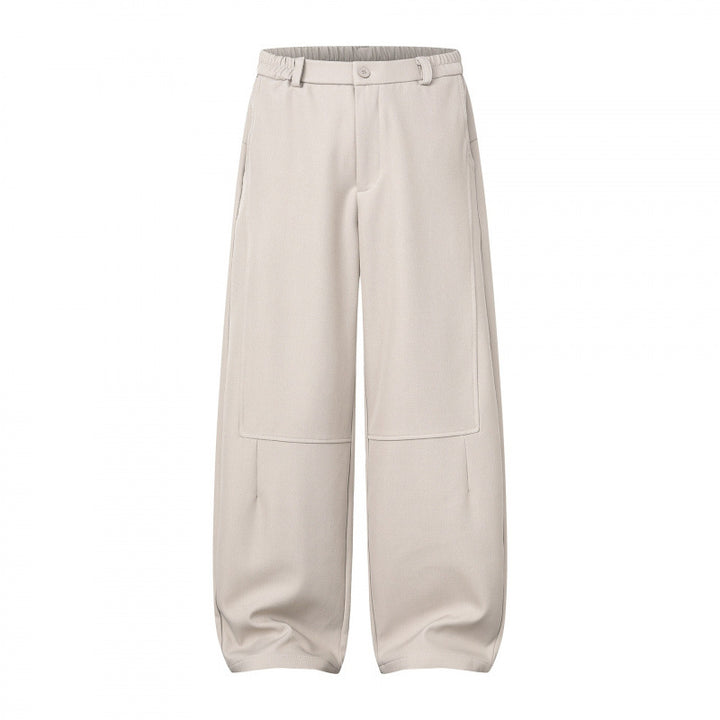 Damen Weite Culotte-Hose mit Kniepatches, elastischem Rückbund und aufgesetzten Taschen Echo Archiv