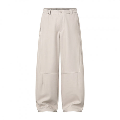 Damen Weite Culotte-Hose mit Kniepatches, elastischem Rückbund und aufgesetzten Taschen Echo Archiv