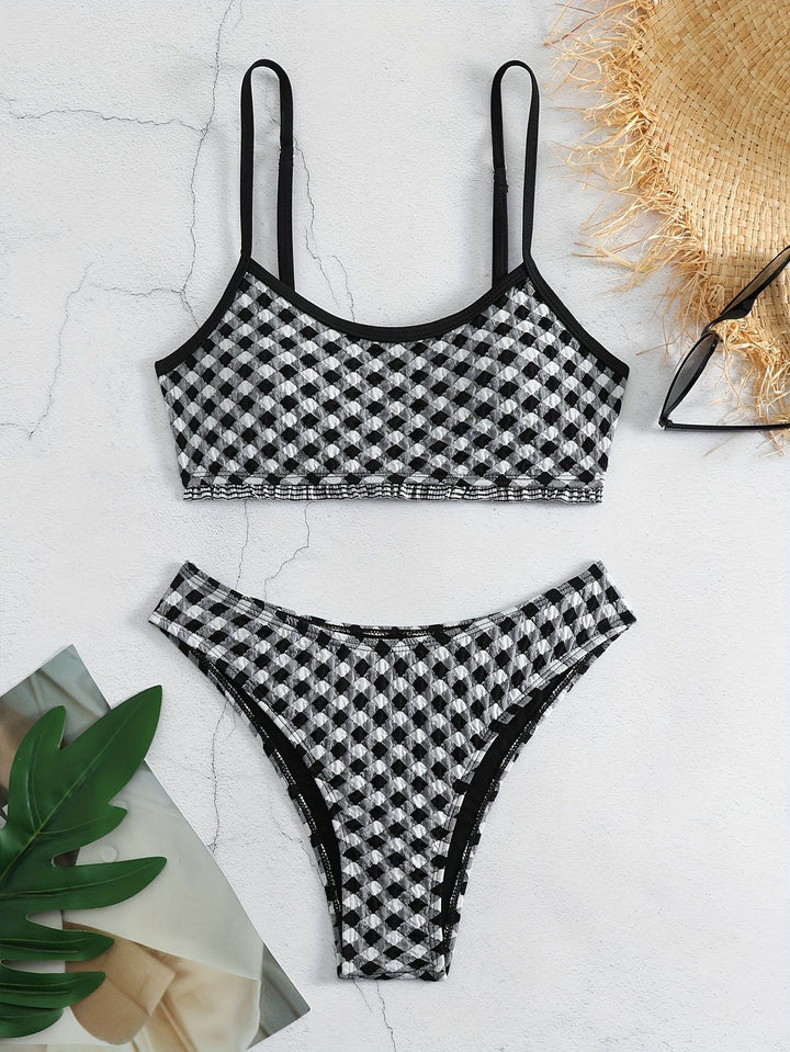 Damen lässiger Crop-Top Bikini Echo Archiv