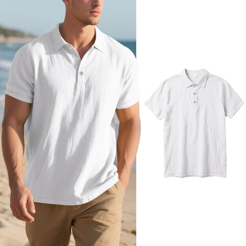 Herren Poloshirt aus atmungsaktiver Baumwollmischung mit klassischem Kragen Echoarchiv