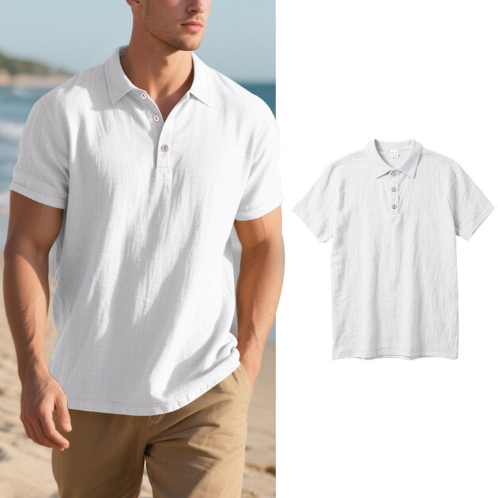 Herren Poloshirt aus atmungsaktiver Baumwollmischung mit klassischem Kragen Echoarchiv
