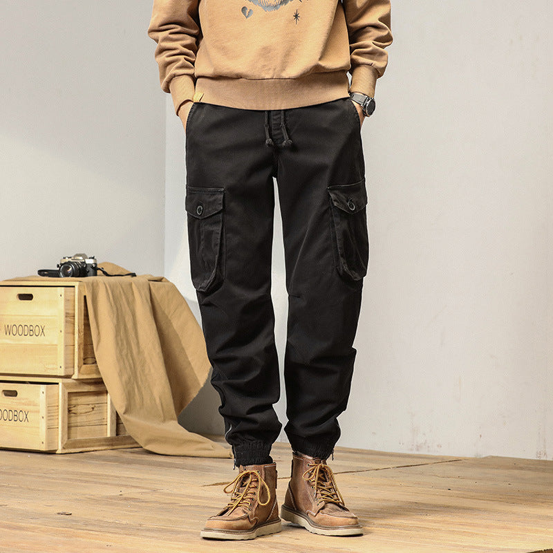 Herren Cargo-Jogginghose im Utility‑Stil mit Tunnelzug, großen Klappentaschen und elastischen Bündchen Echo Archiv