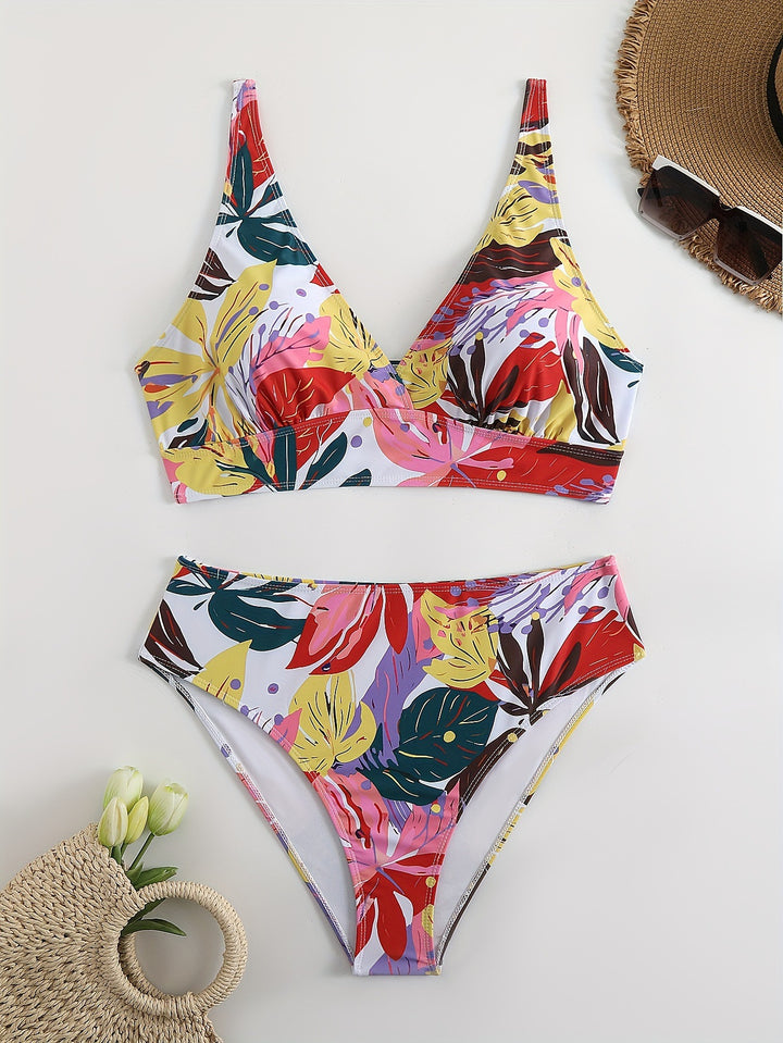 Damen Bikiniset mit auffälligem floralem Design und komfortablem Schnitt Echo Archiv