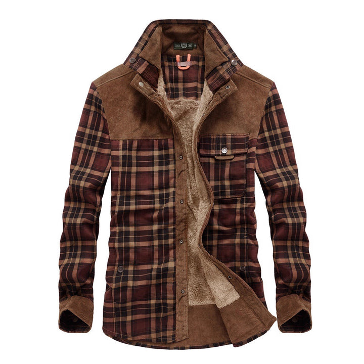 Herren Gemütliche Flanelljacke mit Fleecefutter Echo Archiv