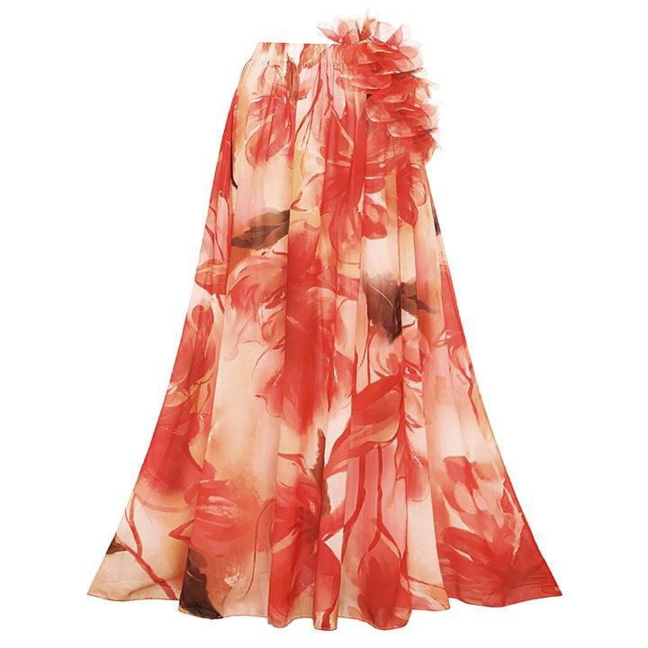 Damen Einteiler Badeanzug mit floralen Rüschendetails Echo Archiv