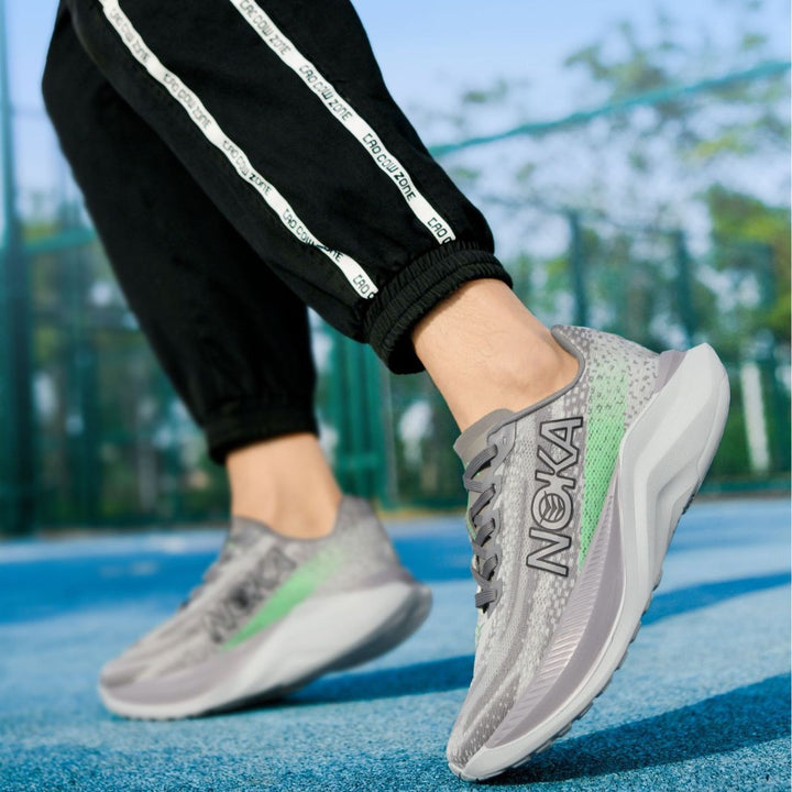 Unisex leichte Straßenlauf-Sneaker mit hochdynamischer Rebound-Zwischensohle und atmungsaktivem Strickoberteil – Norré