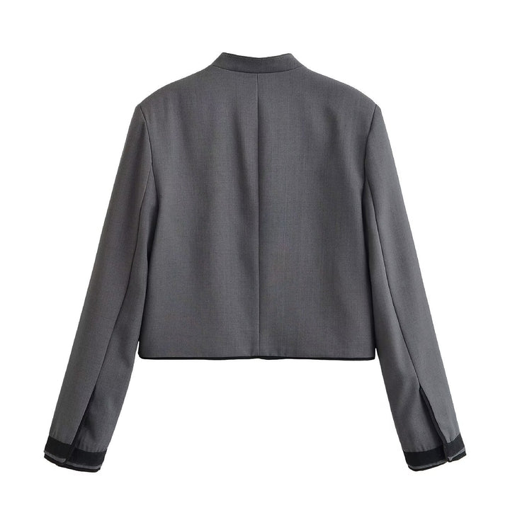 Damen Kurzjacke mit Mandarinkragen und dekorativen Knotenverschlüssen Echo Archiv