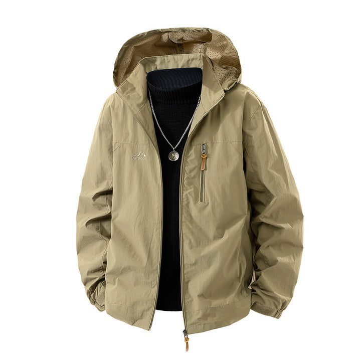 Herren Outdoor-Jacke mit Kapuze und praktischen Taschen Echo Archiv