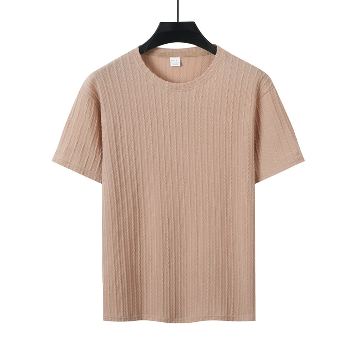 Herren T-Shirt mit strukturiertem Muster Echoarchiv