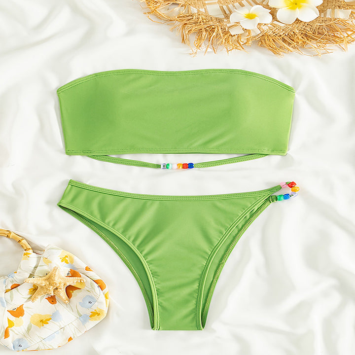 Damen Bandeau-Bikini mit verstellbarem Bindeband Echo Archiv