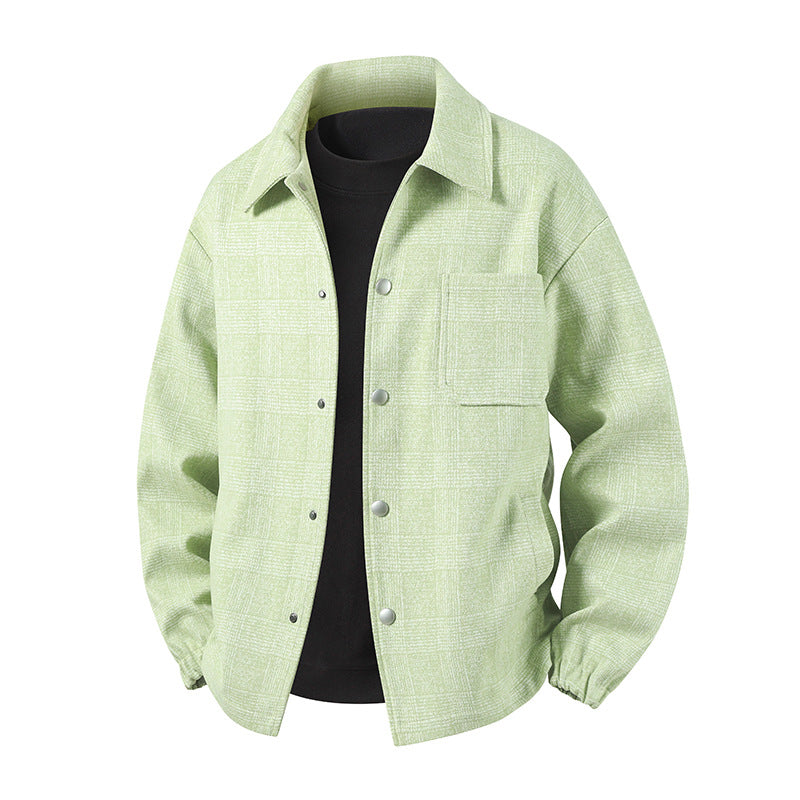 Herren Stylische Utility-Jacke mit Karomuster Echo Archiv