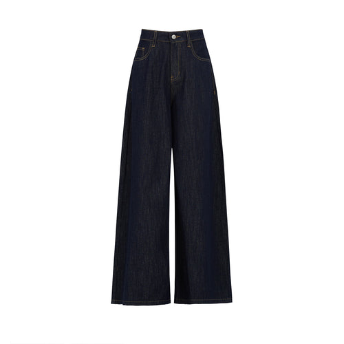 Damen Hochgeschnittene Weite Jeanshose mit extra weitem Bein Echo Archiv