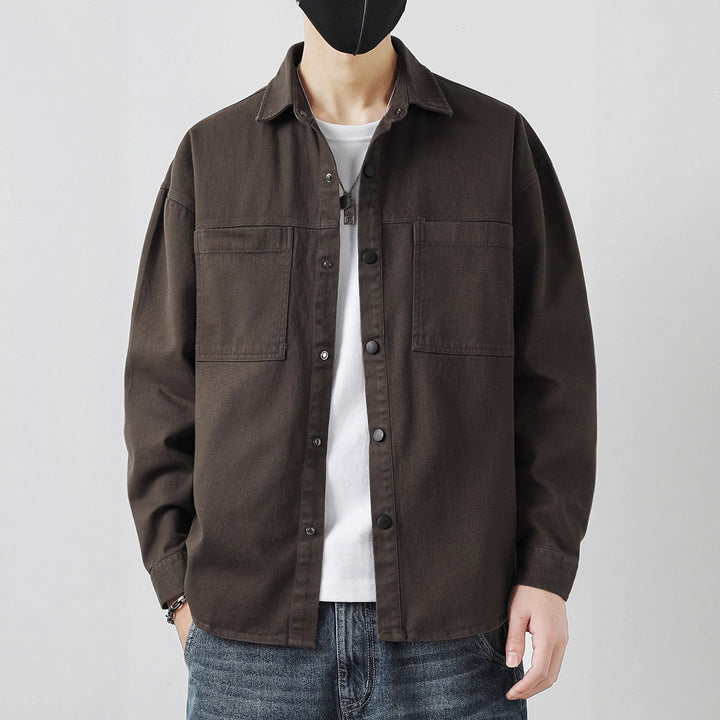 Herren Lässige Overshirt-Jacke Echo Archiv