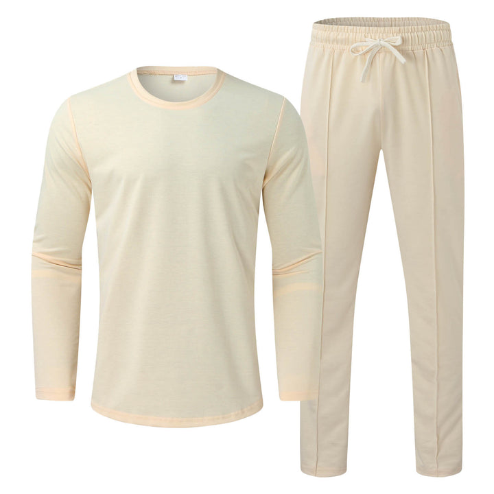 Herren Freizeit-Loungewear-Set mit Langarmshirt und bequemen Jogginghosen Echoarchiv