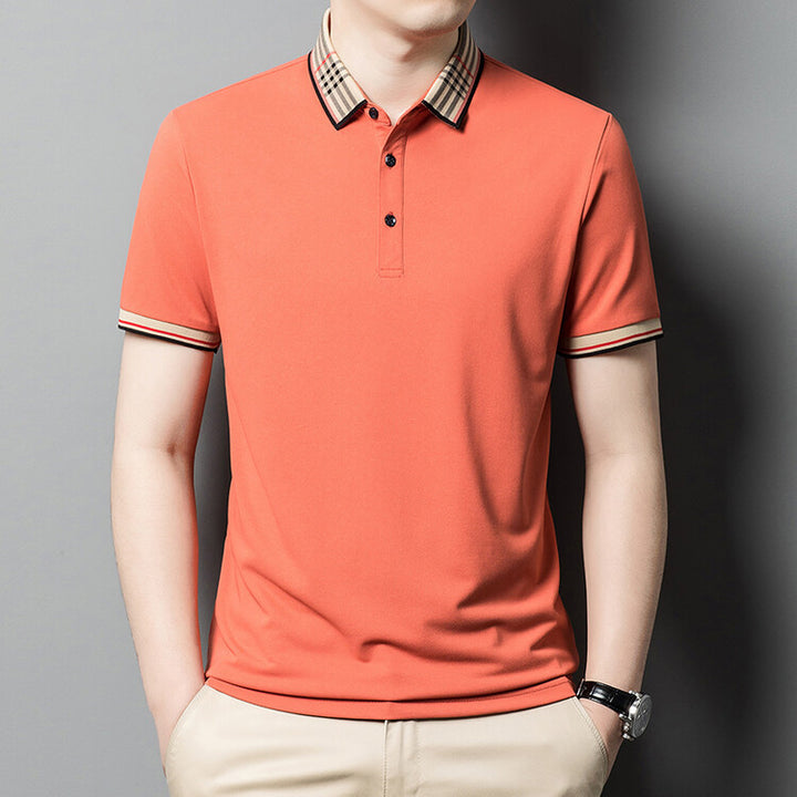 Herren Polo-Shirt mit elegantem Karokragen Echoarchiv