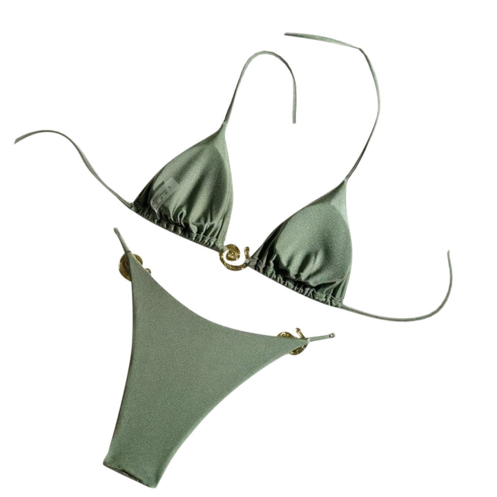 Damen Triangel-Bikini mit luxuriösen Muschel-Details Echo Archiv
