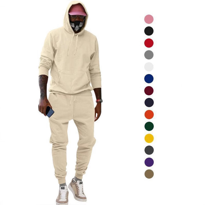 Herren lässiger Hoodie und Jogginghose mit hoher Passform Echoarchiv