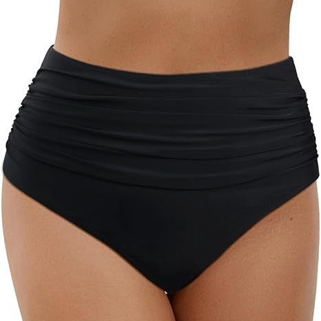 Damen Hochtaillierte Bikiniunterhose mit raffinierten Rüschendetails Echo Archiv