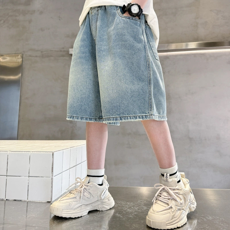 Unisex stylische Denim-Shorts mit großen Taschen Echo Archiv