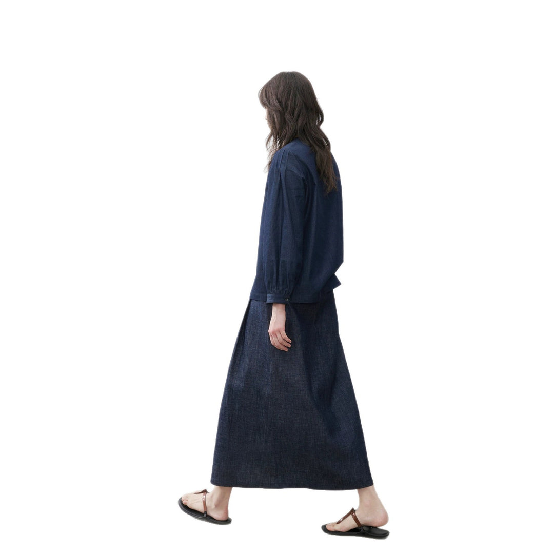 Damen Elegante und lässige Denimbluse Echoarchiv