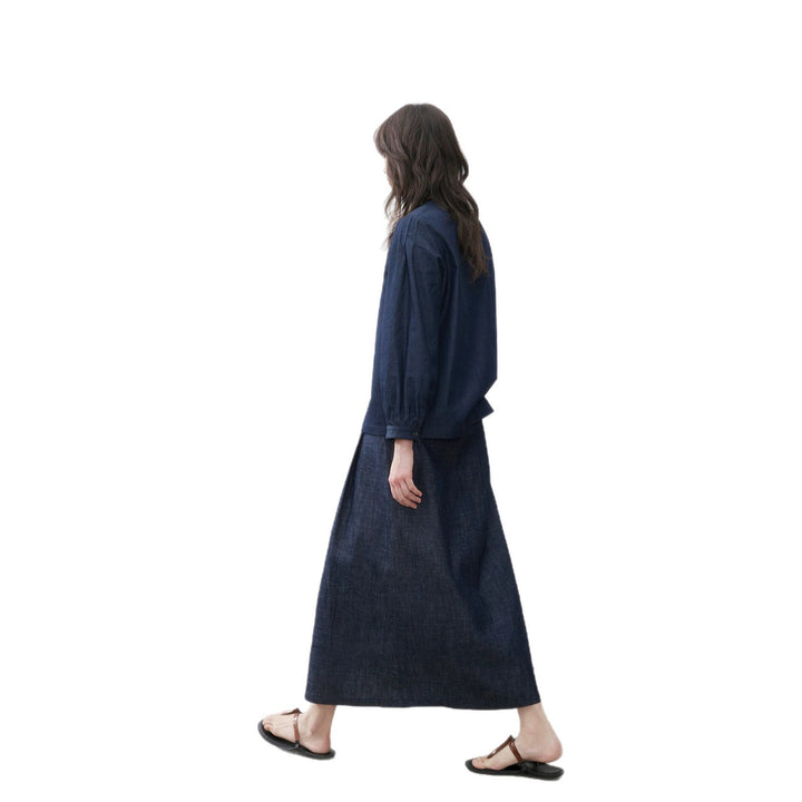 Damen Elegante und lässige Denimbluse Echoarchiv