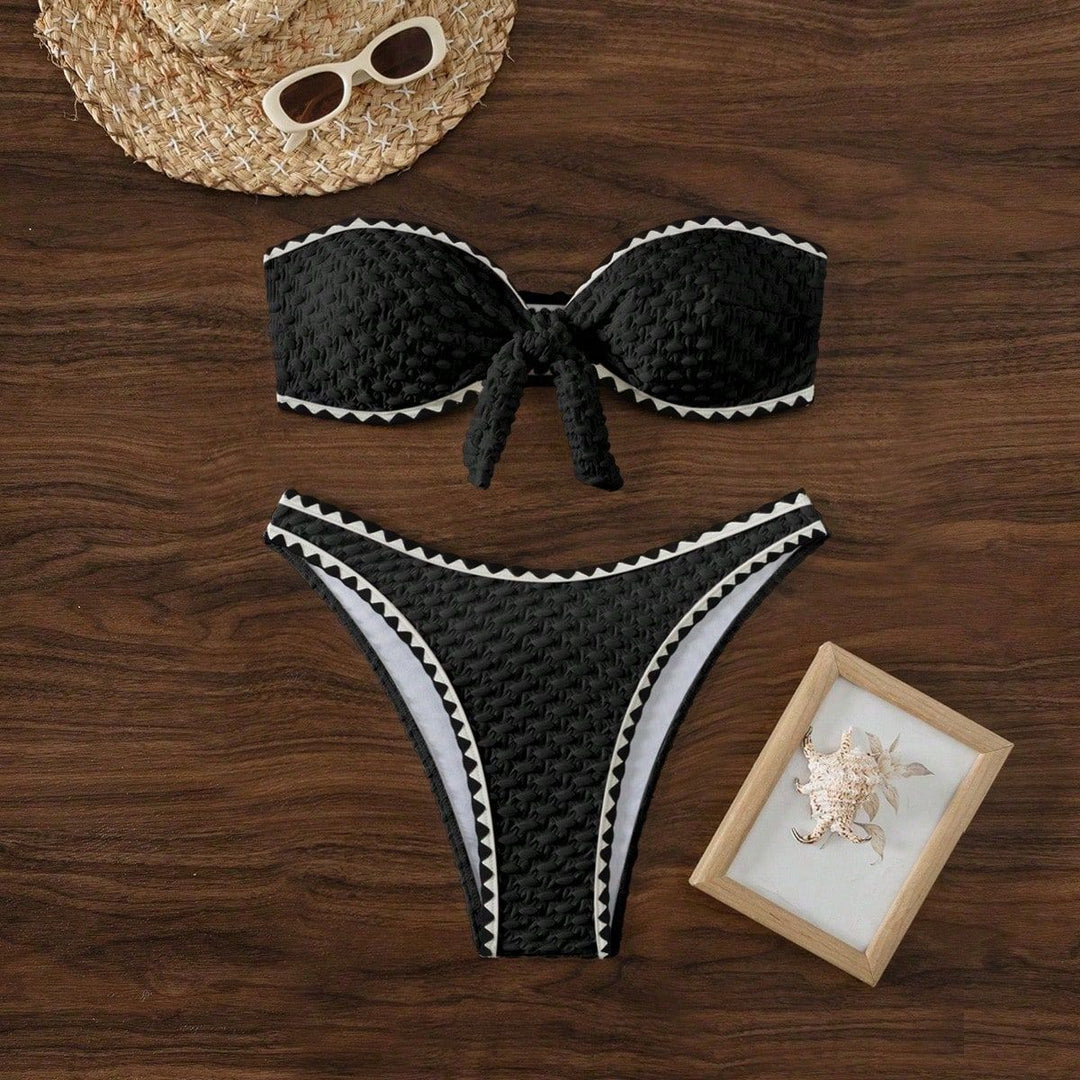 Damen Bandeau Bikinis mit einzigartiger Struktur Echo Archiv