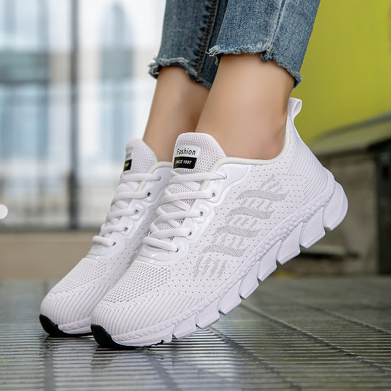 Damen nan nahtlose Strick-Laufschuhe mit viskoelastischem Komfort-Fußbett und segmentierter Flexlaufsohle Echo Archiv